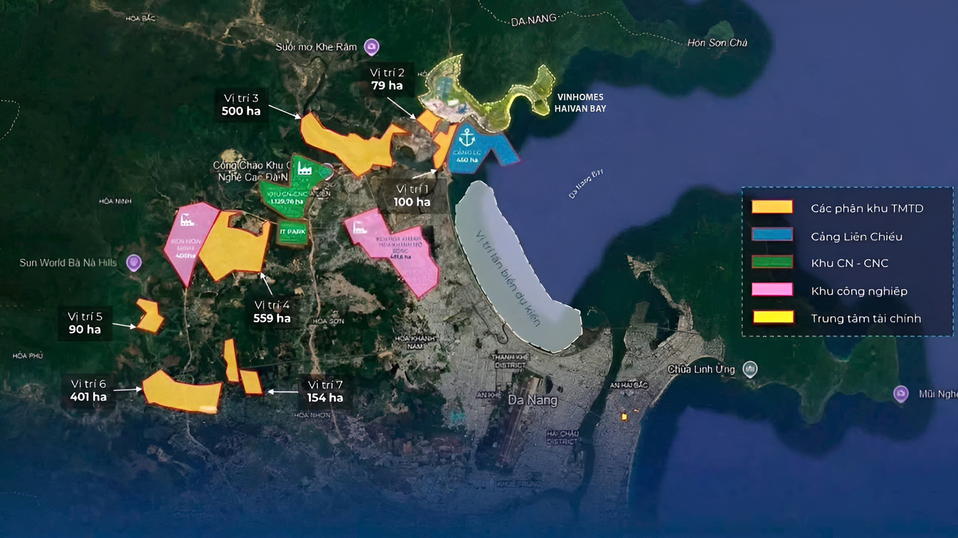 Vị trí dự án Vinhomes Hải Vân Bay
